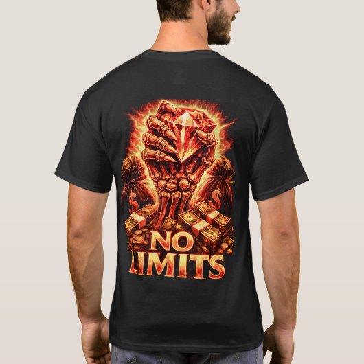NO LIMITS Gold T-Shirt Tシャツ (裏面)