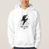 No Limits Hoodie – Bold Motivational Statement Des パーカ (正面)