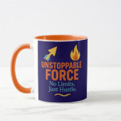 No Limits, Just Hustle | Motivational Combo Mug マグカップ (左)