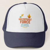 No Limits, Just Hustle | Motivational Foam Trucker キャップ (正面)