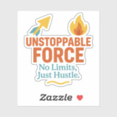 No Limits, Just Hustle Motivational Vinyl Sticker シール (シート)
