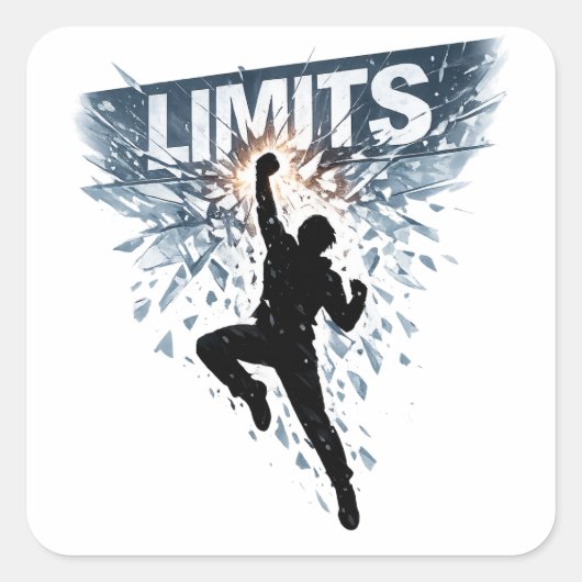 No Limits Motivation Design  スクエアシール (正面)