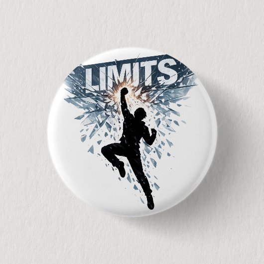No Limits Motivation Design  缶バッジ (正面)
