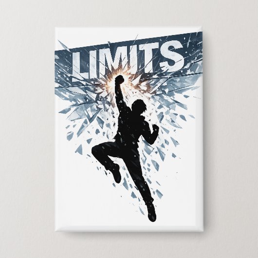 No Limits Motivation Design  缶バッジ (正面)