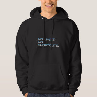 No Limits No Shortcuts Blue Gradient Motivation パーカ