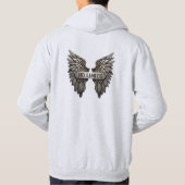 No Limits T‑Shirt with Metallic Wings Design パーカ (裏面)