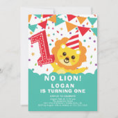 No Lion 1st Birthday招待状 招待状 (正面)