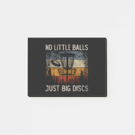 No Little Balls Just Big Disks Frisbee Golfing ポストイット