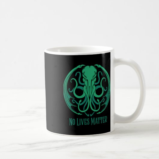 No Lives Cthulhuステッカー コーヒーマグカップ (右)