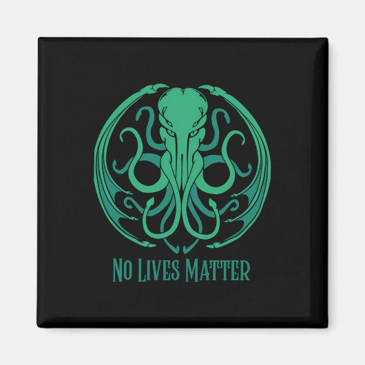 No Lives Cthulhuステッカー マグネット (正面)