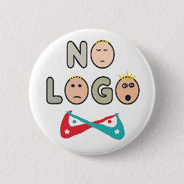 No Logo Anti Brand Capitalist 缶バッジ