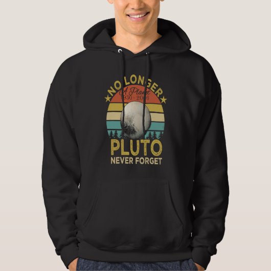 No Longer A Planet Pluto Never Forget パーカ (正面)