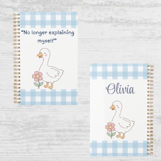 No Longer Explaining Myself Goose Gingham Planner プランナー手帳