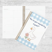 No Longer Explaining Myself Goose Gingham Planner プランナー手帳