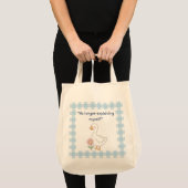“No Longer Explaining Myself” Goose Tote Bag トートバッグ (正面(商品))