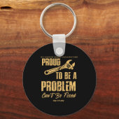 No Longer Under Construction Proud To Be A Problem キーホルダー (正面)