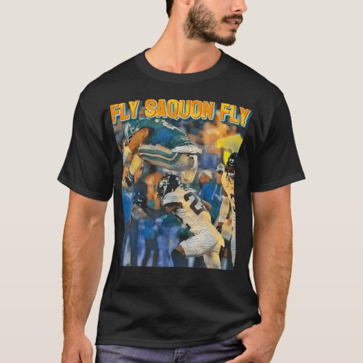 No Look Reverseハードル – フライサコンフライサッカー Tシャツ (正面)