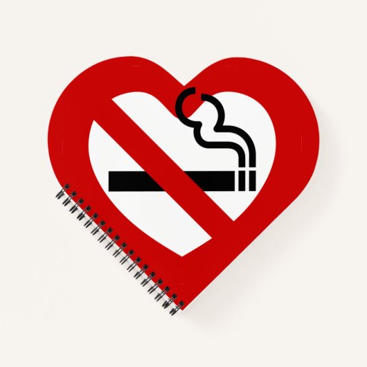 No Love For Smoking Sign ノートブック (正面)