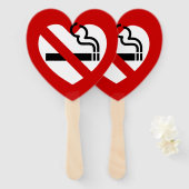 No Love For Smoking Sign ハンドファン (正面&裏面)