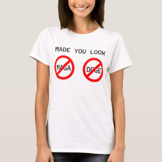NO MAGA DOGEレディメンズプロフェストシャツ Tシャツ