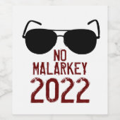 No Malarkey 2022 ワインラベル (シングルラベル)