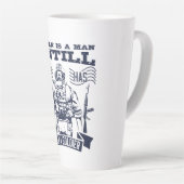 No Man Is A Man Until He Has Been A Soldier カフェラテマグ (右アングル)