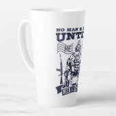 No Man Is A Man Until He Has Been A Soldier カフェラテマグ (左アングル)