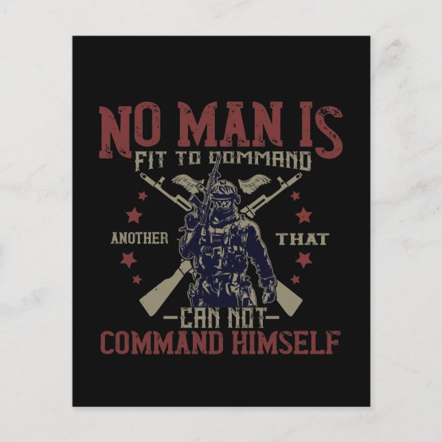No Man Is Fit To Command (正面)