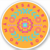 No Más Desaparecidos (flower) シール (正面)