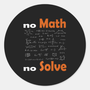 No Math No Solve引用文スクールおもしろい数学T ラウンドシール