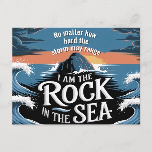 No matter how hard motivational post card ポストカード (正面)