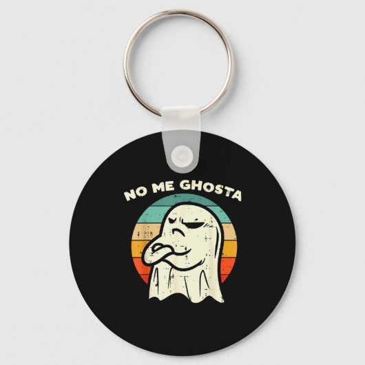No Me Ghosta Funny Ghost Mexican Halloween Men Wom キーホルダー (正面)