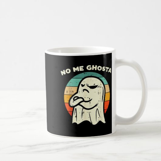 No Me Ghosta Funny Ghost Mexican Halloween Men Wom コーヒーマグカップ (右)