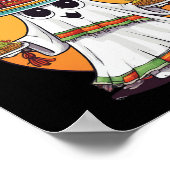 No Me Ghosta Funny Mexican Halloween Ghost  ポスター (角)