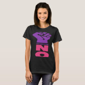 No means活動家フェミニズム tシャツ (正面フル)
