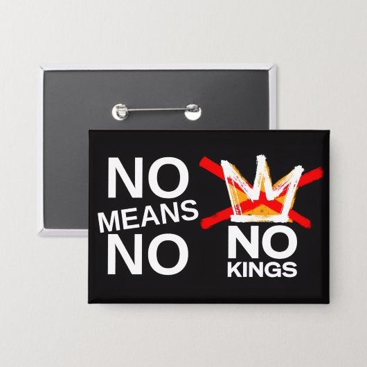 NO MEANS NO 缶バッジ (正面/裏面)