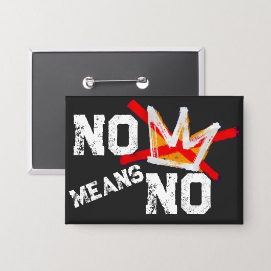 NO MEANS NO  缶バッジ (正面/裏面)