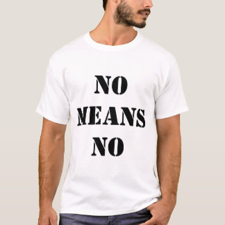 No Means No Tシャツ