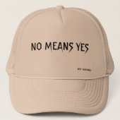 NO MEANS YES キャップ (正面)