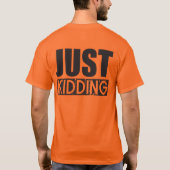 No meansYes – 冗談 Tシャツ (裏面)