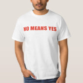 No meansYesTシャツ Tシャツ (正面)