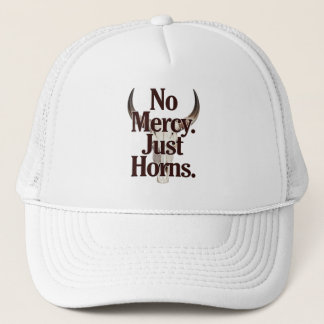 No Mercy Just Horns Longhorn Skull Brutal Bull キャップ