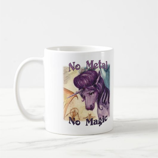 No Metal No魔法-スタイルマグカップ コーヒーマグカップ (左)