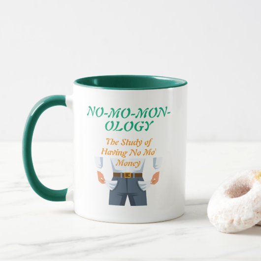 "NO-MO-MON-OLOGY" マグカップ (ドーナツ)