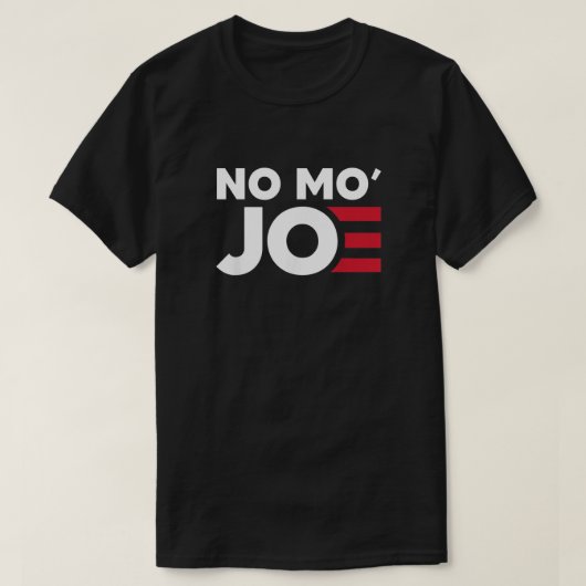 NO MO'JOEアンチジョーバイデン氏 Tシャツ (デザイン正面)