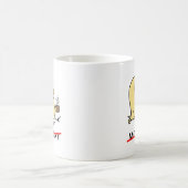 No Monday Early Bird Coffee Lover鳥類学者 コーヒーマグカップ (中央)