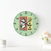 No Money No Honey ラージ壁時計 (ホーム)