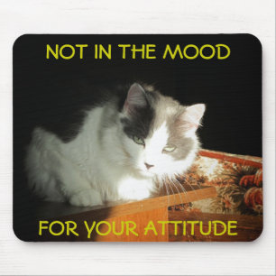 No Mood for Your Attting Catミーム マウスパッド