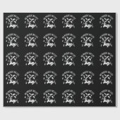 No Moosic No Lifeおもしろい Cow Pun Dark BG ラッピングペーパー (フラット)