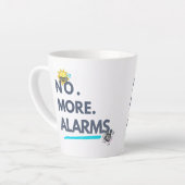 💤 No. More. Alarms. カフェラテマグ (左アングル)